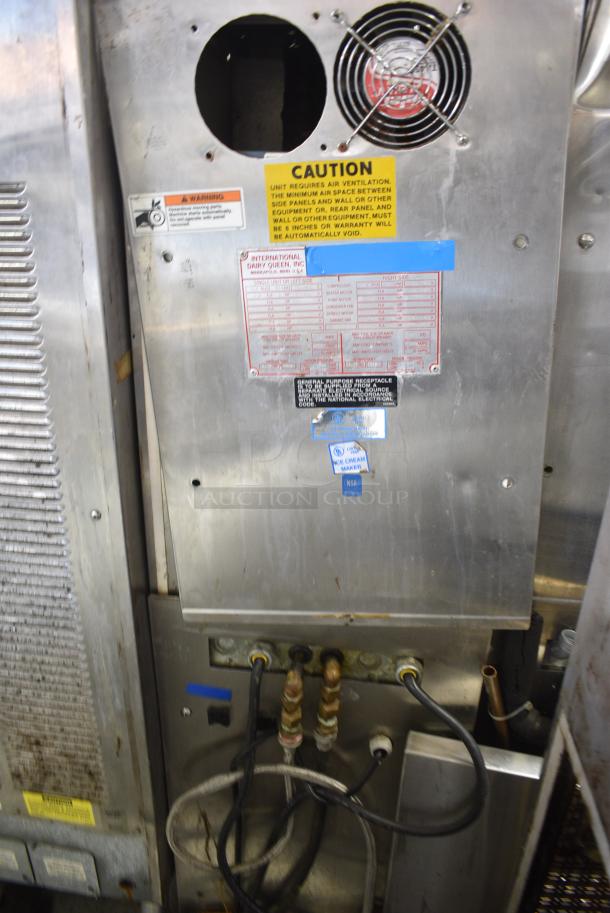 Duke 857P-332 Stainless Steel Commercial Floor Style 2 Flavor w/ Twist Soft Serve Ice Cream Machine on Commercial Casters. 208/230 Volts. - Image 6 of 8