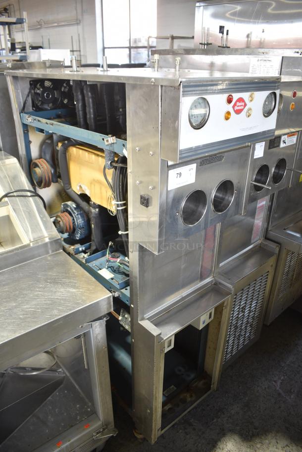 Duke 857P-332 Stainless Steel Commercial Floor Style 2 Flavor w/ Twist Soft Serve Ice Cream Machine on Commercial Casters. 208/230 Volts. - Image 2 of 8