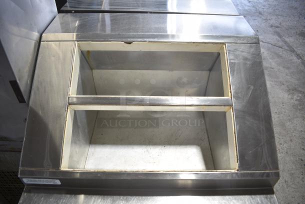 Norlake ZF081SMS/0-2DQ Stainless Steel Commercial 27" Ice Cream 8 Topping Cabinet w/ Freezer Base on Commercial Casters. 115 Volts, 1 Phase. Tested and Does Not Power On - Image 4 of 9