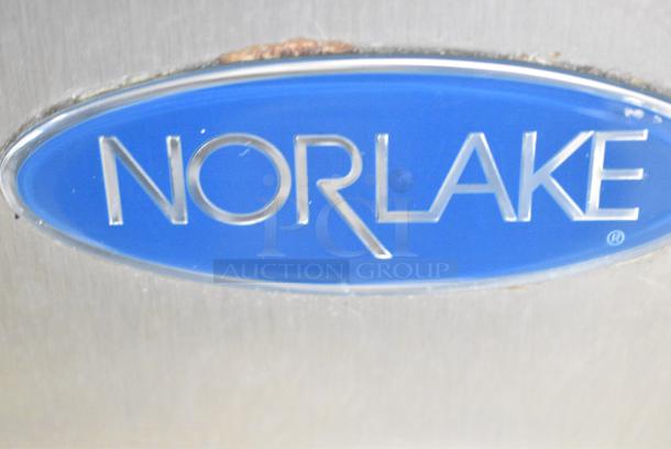 Norlake ZF081SMS/0-2DQ Stainless Steel Commercial 27" Ice Cream 8 Topping Cabinet w/ Freezer Base on Commercial Casters. 115 Volts, 1 Phase. Tested and Does Not Power On - Image 5 of 9