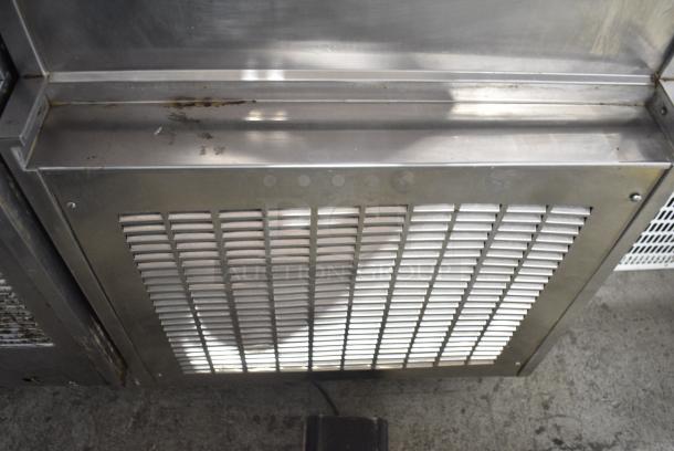 Duke 977RN-132C Stainless Steel Commercial Floor Style 2 Flavor w/ Twist Soft Serve Ice Cream Machine on Commercial Casters. 208/230 Volts. - Image 4 of 10