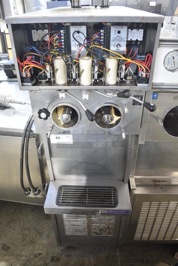Stoelting 237R-109G Stainless Steel Commercial Floor Style 2 Flavor w/ Twist Soft Serve Ice Cream Machine on Commercial Casters. 208/230 Volts, 3 Phase. - Image 1 of 10