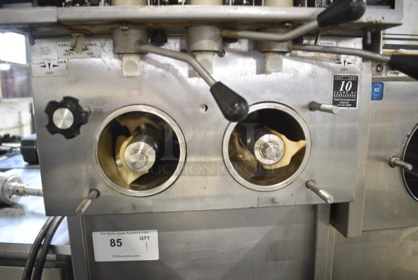 Stoelting 237R-109G Stainless Steel Commercial Floor Style 2 Flavor w/ Twist Soft Serve Ice Cream Machine on Commercial Casters. 208/230 Volts, 3 Phase. - Image 4 of 10