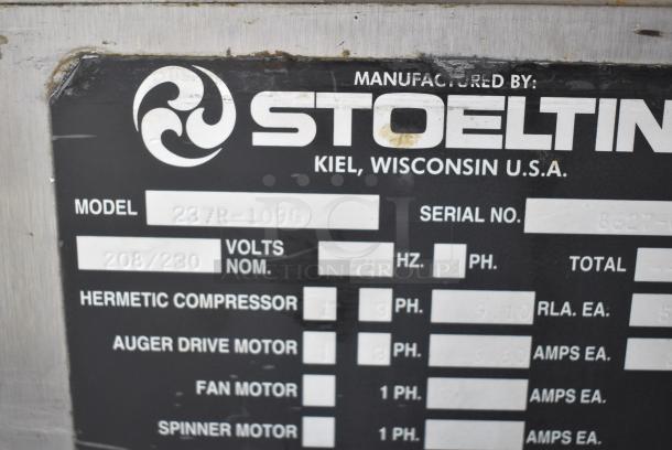 Stoelting 237R-109G Stainless Steel Commercial Floor Style 2 Flavor w/ Twist Soft Serve Ice Cream Machine on Commercial Casters. 208/230 Volts, 3 Phase. - Image 8 of 10