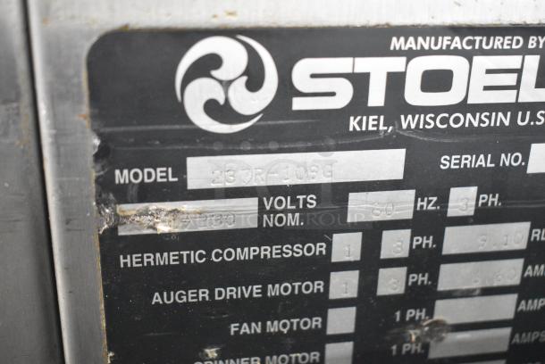 Stoelting 237R-109G Stainless Steel Commercial Floor Style 2 Flavor w/ Twist Soft Serve Ice Cream Machine on Commercial Casters. 208/230 Volts, 3 Phase. - Image 9 of 10