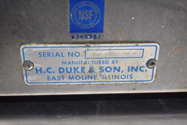 Duke Stainless Steel Commercial Countertop Drink Mixer. 115 Volts, 1 Phase. Tested and Working! - Image 6 of 7