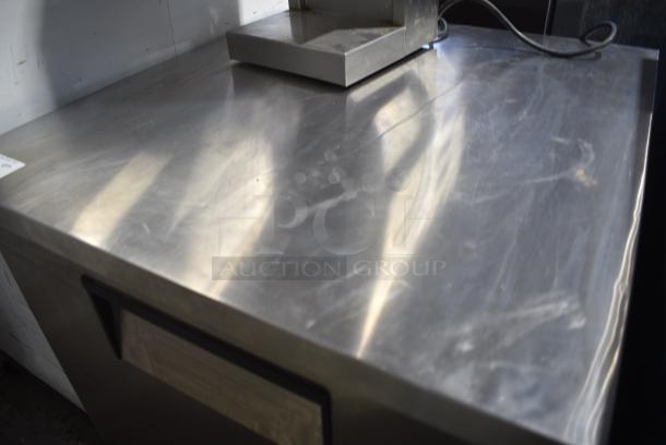 True TUC--27-LP Stainless Steel Commercial Undercounter Single Door Cooler on Commercial Casters. 115 Volts, 1 Phase. Tested and Working! - Image 4 of 8