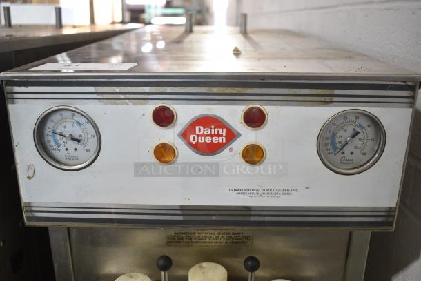 Duke 957R-132C Stainless Steel Commercial Floor Style 2 Flavor w/ Twist Soft Serve Ice Cream Machine on Commercial Casters. 208/230 Volts, 3 Phase. - Image 3 of 8