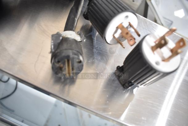 Duke 957R-132C Stainless Steel Commercial Floor Style 2 Flavor w/ Twist Soft Serve Ice Cream Machine on Commercial Casters. 208/230 Volts, 3 Phase. - Image 9 of 9