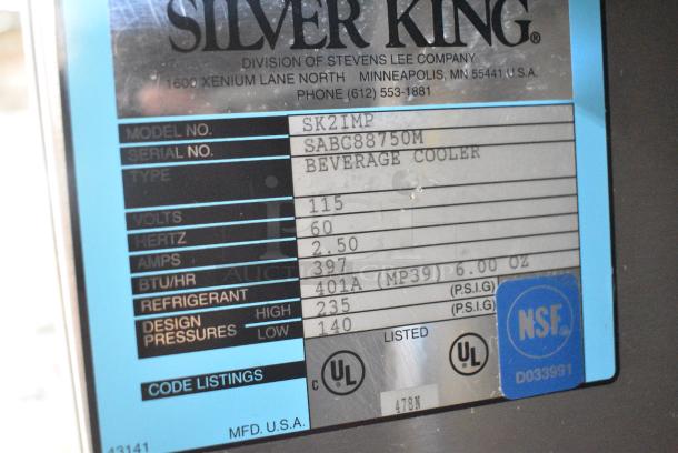 Silver King SK2IMP Stainless Steel Commercial Countertop Dairy Dispenser. 115 Volts, 1 Phase. Tested and Does Not Power On - Image 6 of 7