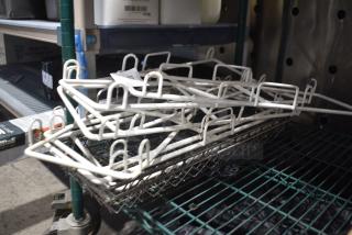 ALL ONE MONEY! Lot of White Brackets and Metal Wire Baskets