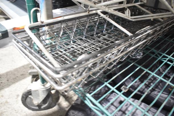 ALL ONE MONEY! Lot of White Brackets and Metal Wire Baskets - Image 3 of 3