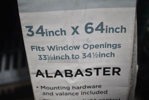2 NEW! Bali Alabaster Light Filtering Blinds. 2 Times Your Bid! - Image 5 of 9