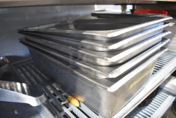 ALL ONE MONEY! Tier Lot of Various Items Including Stainless Steel Drop In Bins, Metal Baking Pans - Image 3 of 5