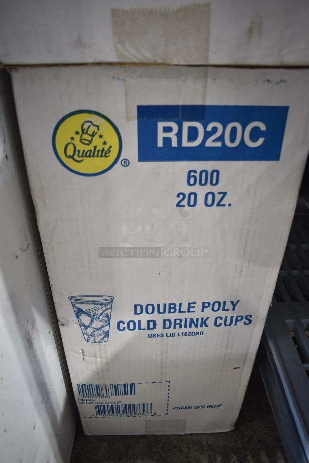 2 BRAND NEW! Boxes of RD20C Double Poly Cold Drink Cups. 2 Times Your Bid! - Image 2 of 3