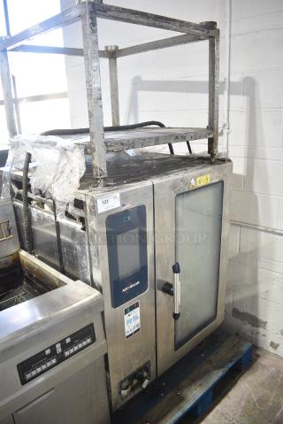 2019 Alto Shaam CTP10-10E Stainless Steel Commercial Electric Powered Combi Convection Oven w/ Stand. 208-240 Volts, 3 Phase.