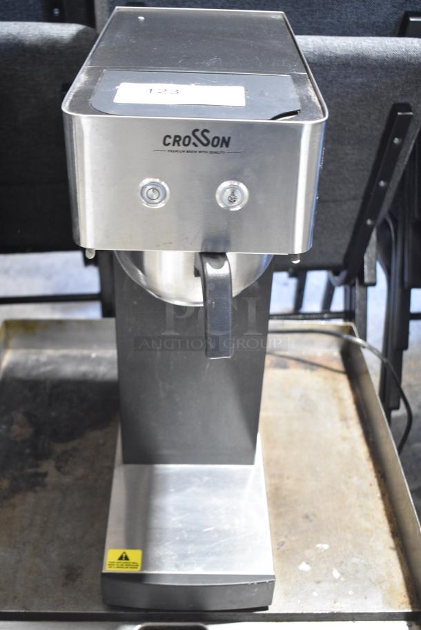 BRAND NEW SCRATCH AND DENT! 2024 Crosson CB-2.2Airpot Stainless Steel Countertop Coffee Machine w/ Air Pot. 120 Volts ,1 Phase. - Image 1 of 7