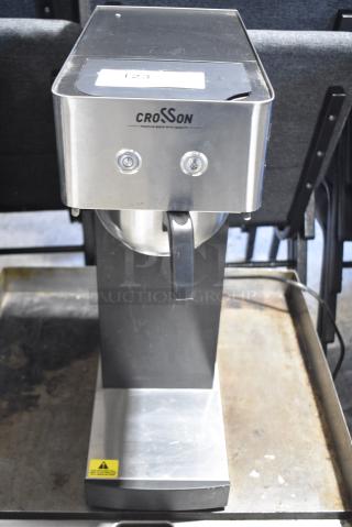 BRAND NEW SCRATCH AND DENT! 2024 Crosson CB-2.2Airpot Stainless Steel Countertop Coffee Machine w/ Air Pot. 120 Volts ,1 Phase.