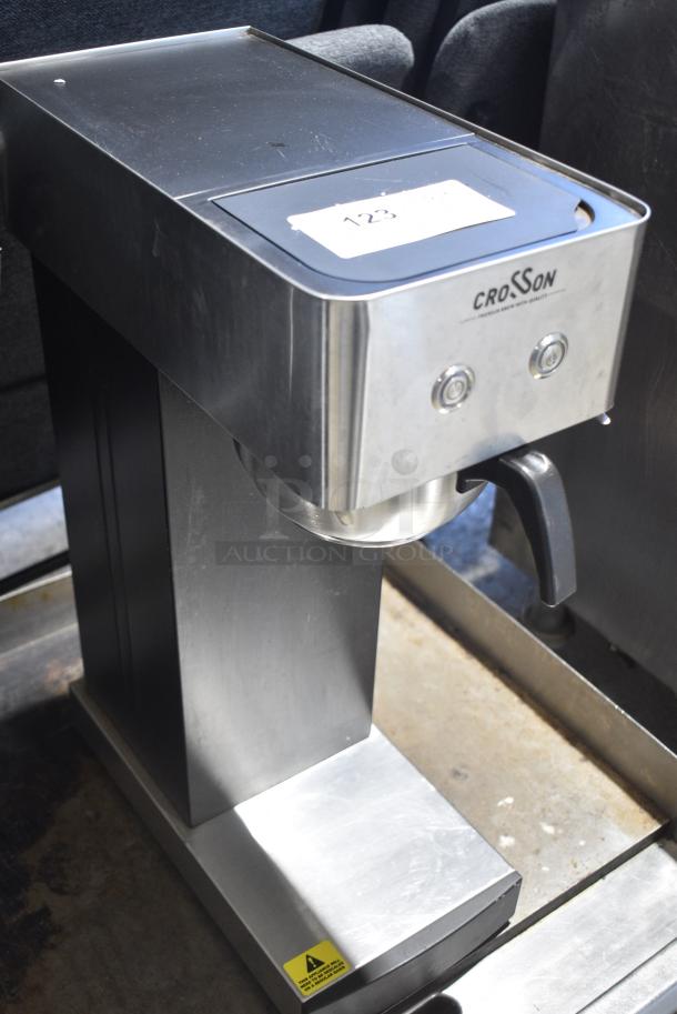 BRAND NEW SCRATCH AND DENT! 2024 Crosson CB-2.2Airpot Stainless Steel Countertop Coffee Machine w/ Air Pot. 120 Volts ,1 Phase. - Image 2 of 7