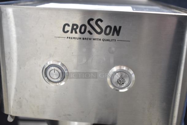 BRAND NEW SCRATCH AND DENT! 2024 Crosson CB-2.2Airpot Stainless Steel Countertop Coffee Machine w/ Air Pot. 120 Volts ,1 Phase. - Image 5 of 7