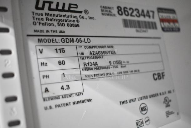 True GDM-05-LD Metal Commercial Mini Cooler Merchandiser. 115 Volts, 1 Phase. Tested and Working! - Image 7 of 8