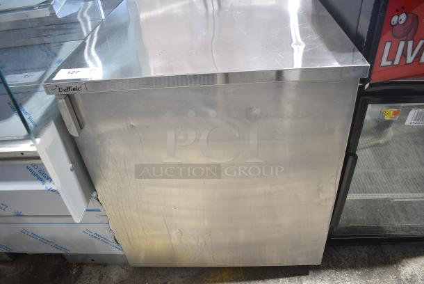 Delfield 406P-BK2 Stainless Steel Commercial Single Door Undercounter Cooler. 115 Volts, 1 Phase. Tested and Working! - Image 1 of 8