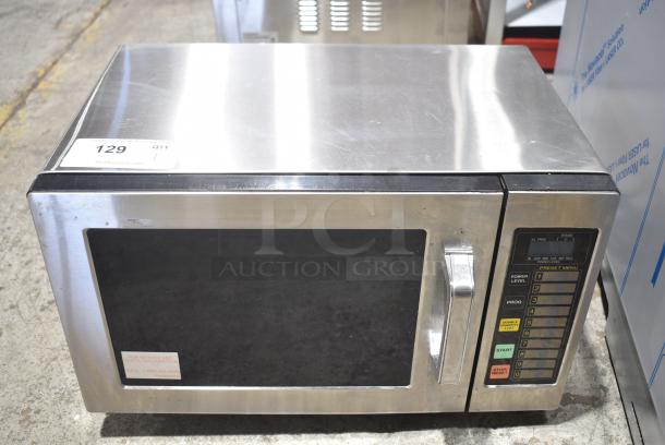 BRAND NEW SCRATCH AND DENT! Panasonic NE-1064F Stainless Steel Commercial Countertop Microwave Oven 120 Volts, 1 Phase. - Image 1 of 7