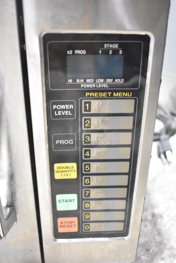 BRAND NEW SCRATCH AND DENT! Panasonic NE-1064F Stainless Steel Commercial Countertop Microwave Oven 120 Volts, 1 Phase. - Image 4 of 7