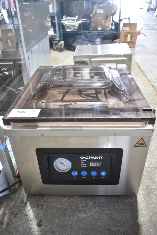 BRAND NEW SCRATCH AND DENT! VacPak-It 186VMC16 Stainless Steel Commercial Countertop Vacuum Sealer. 110-120 Volts, 1 Phase. Tested and Working! - Image 1 of 7
