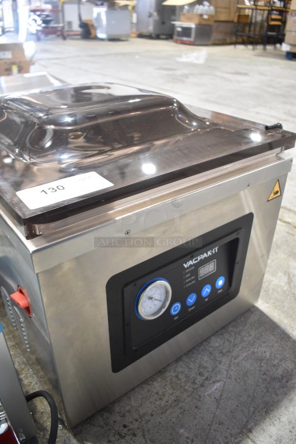 BRAND NEW SCRATCH AND DENT! VacPak-It 186VMC16 Stainless Steel Commercial Countertop Vacuum Sealer. 110-120 Volts, 1 Phase. Tested and Working! - Image 2 of 7