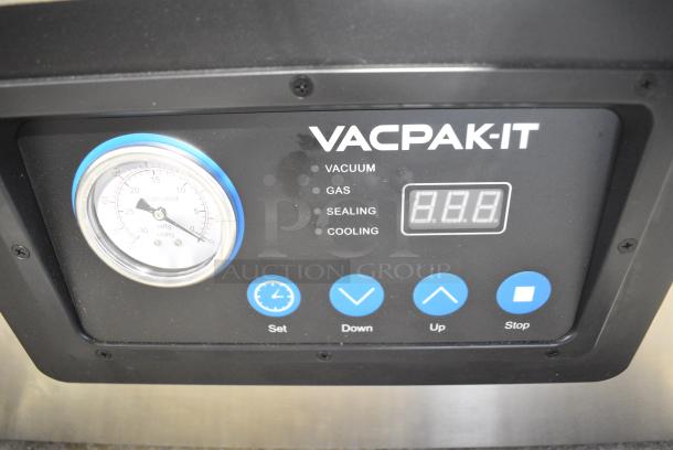 BRAND NEW SCRATCH AND DENT! VacPak-It 186VMC16 Stainless Steel Commercial Countertop Vacuum Sealer. 110-120 Volts, 1 Phase. Tested and Working! - Image 4 of 7
