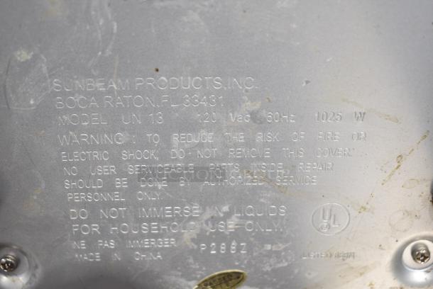 Mr Coffee UN 13 Countertop Coffee Machine. 120 Volts, 1 Phase. - Image 5 of 6