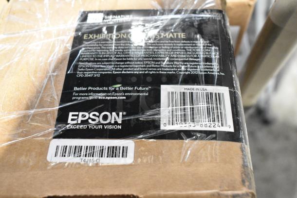 BRAND NEW SCRATCH AND DENT! Epson S045259 44" x 40" Matte White 23 Mil Exhibition Canvas - Image 2 of 4