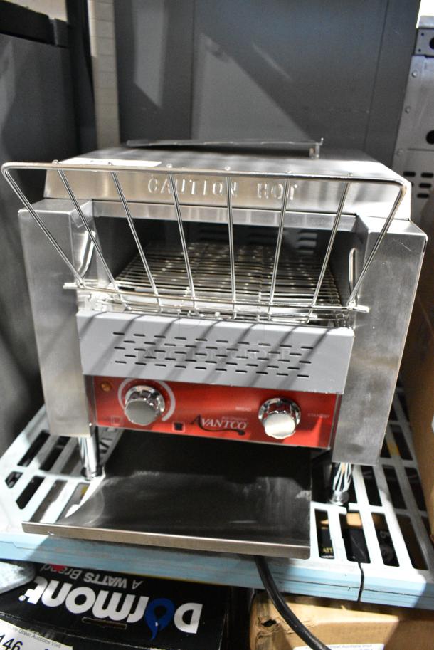 BRAND NEW SCRATCH AND DENT! Avantco 184T140 T140 Commercial 10" Wide Conveyor Toaster with 3" Opening. 300 Slices per Hour. 120 Volts, 1 Phase. Cannot Test Due To Plug Style - Image 6 of 8