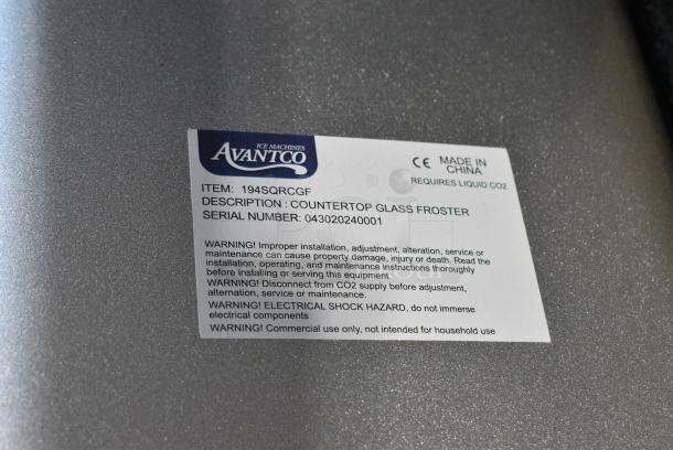 BRAND NEW SCRATCH AND DENT! Avantco Ice Countertop Mount Square Glass Froster / Chiller 194SQRCGF - Image 7 of 8