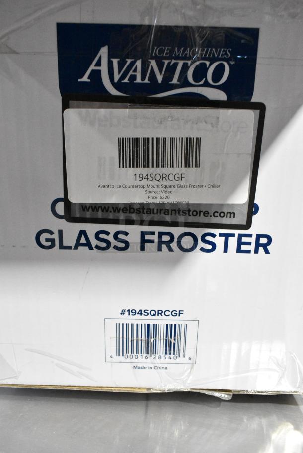 BRAND NEW SCRATCH AND DENT! Avantco Ice Countertop Mount Square Glass Froster / Chiller 194SQRCGF - Image 8 of 8