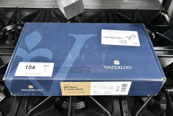 BRAND NEW SCRATCH AND DENT! 750FW818DJ Waterloo Wall-Mounted Faucet with 8" Centers and 18" Double-Jointed Swing Spout - Image 3 of 6