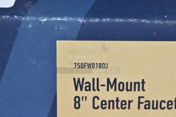 BRAND NEW SCRATCH AND DENT! 750FW818DJ Waterloo Wall-Mounted Faucet with 8" Centers and 18" Double-Jointed Swing Spout - Image 4 of 6