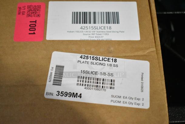 BRAND NEW SCRATCH AND DENT! Hobart 15SLICE-1/8-SS 1/8" Stainless Steel Slicing Plate 42515SLICE18 - Image 6 of 6