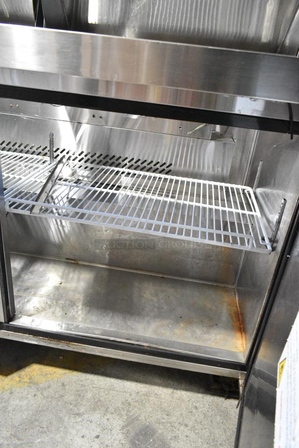 Stainless Steel Commercial Sandwich Salad Prep Table on Commercial Casters. 115 Volts, 1 Phase. Tested and Working! - Image 6 of 9