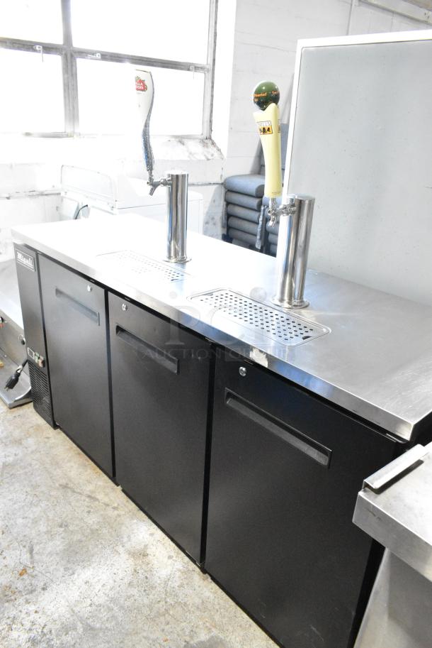 Migali C-DD72-3-HC Stainless Steel Commercial Direct Draw Kegerator w/ 2 Single Tap Towers. 115 Volts, 1 Phase. Tested and Working! - Image 2 of 12