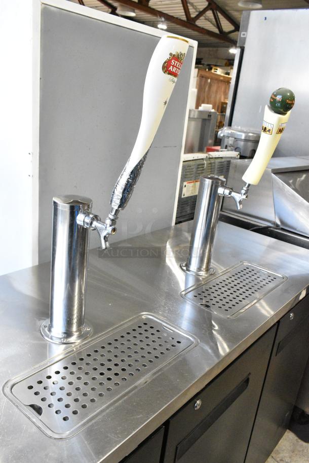 Migali C-DD72-3-HC Stainless Steel Commercial Direct Draw Kegerator w/ 2 Single Tap Towers. 115 Volts, 1 Phase. Tested and Working! - Image 4 of 12