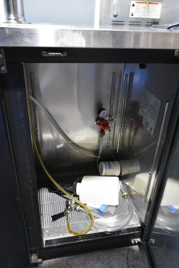 Migali C-DD72-3-HC Stainless Steel Commercial Direct Draw Kegerator w/ 2 Single Tap Towers. 115 Volts, 1 Phase. Tested and Working! - Image 7 of 12