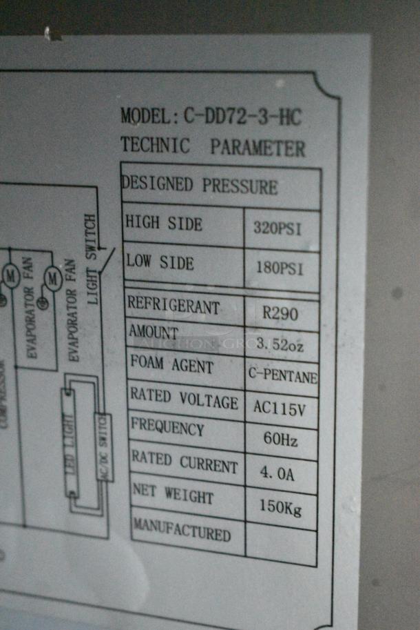 Migali C-DD72-3-HC Stainless Steel Commercial Direct Draw Kegerator w/ 2 Single Tap Towers. 115 Volts, 1 Phase. Tested and Working! - Image 12 of 12