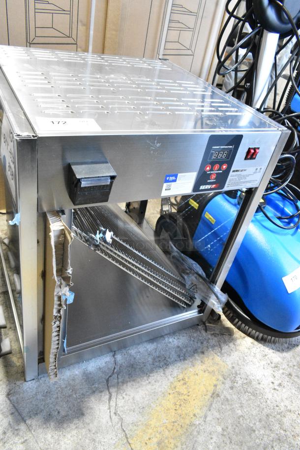 BRAND NEW SCRATCH AND DENT! ServIt 423PDW18D1S 18" Full-Service Countertop Display Warmer with 4 Shelves. 120 Volts, 1 Phase. Tested and Working! - Image 2 of 7