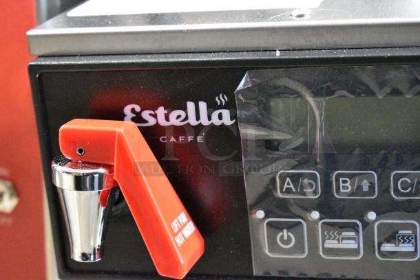 BRAND NEW SCRATCH AND DENT! Estella AIG3LAF Stainless Steel Automatic Coffee Maker with 3 Decanter Warmers and Digital Display. 120 Volts, 1 Phase. - Image 2 of 9