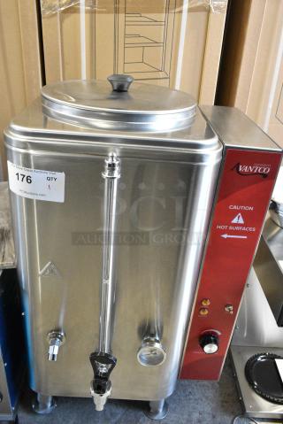 BRAND NEW SCRATCH AND DENT! Avantco 177HWD15 Stainless Steel 15 Gallon Bulk Hot Water Dispenser. 120 Volts, 1 Phase.