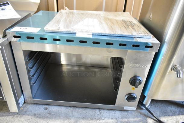 BRAND NEW SCRATCH AND DENT! 2024 Avantco 177CHSME231M Stainless Steel 23" Electric Countertop Cheese Melter. 208/240 Volts, 1 Phase. - Image 1 of 8