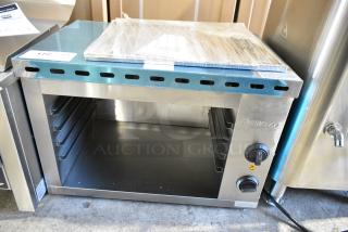 BRAND NEW SCRATCH AND DENT! 2024 Avantco 177CHSME231M Stainless Steel 23" Electric Countertop Cheese Melter. 208/240 Volts, 1 Phase.