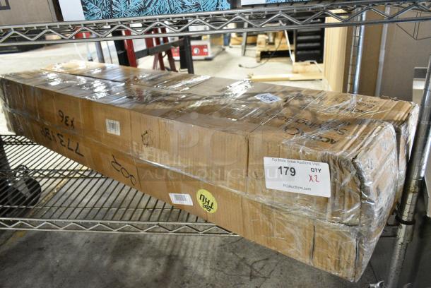2 BRAND NEW SCRATCH AND DENT!  Boxes of 6 Acopa 303XL44 43" x 7" XL Acacia Wood Serving Board with 5" Handle. 2 Times Your Bid! - Image 2 of 4